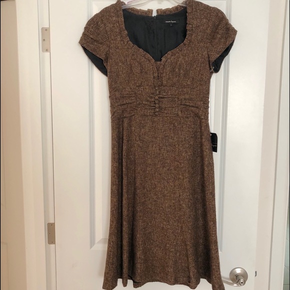 Nwt Nanette Lepore Vintage Tweed Dress 